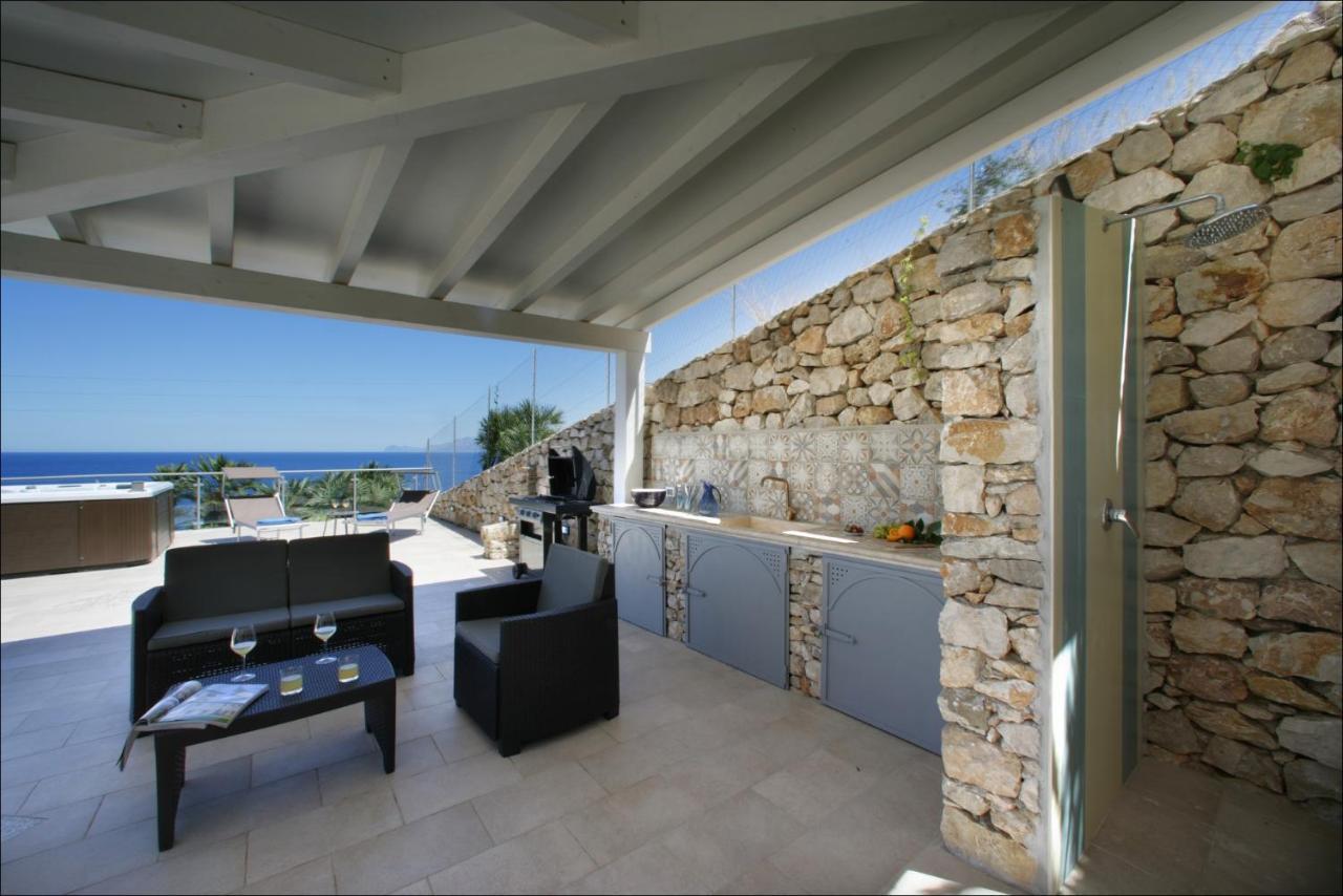 סן ויטו לו קאפו Villa Antonia - Vasca Idromassaggio Terrazza Vista Mare מראה חיצוני תמונה